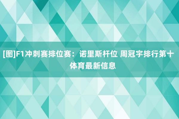 [图]F1冲刺赛排位赛：诺里斯杆位 周冠宇排行第十    体育最新信息