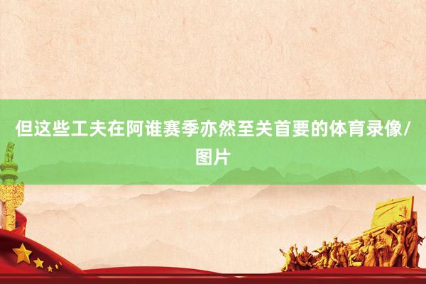 但这些工夫在阿谁赛季亦然至关首要的体育录像/图片