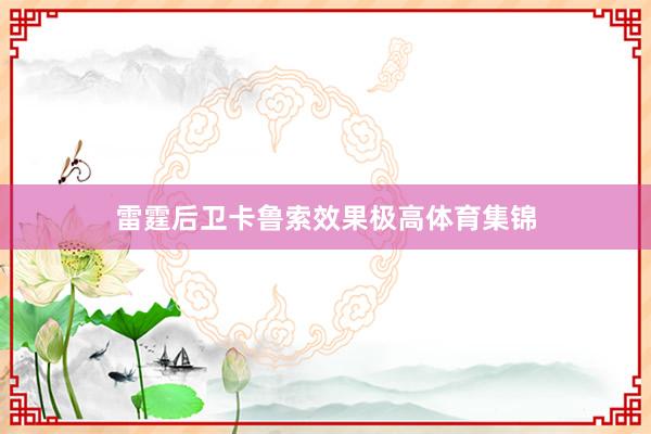 雷霆后卫卡鲁索效果极高体育集锦