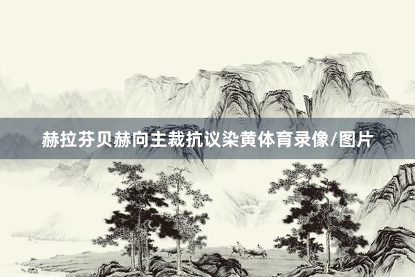 赫拉芬贝赫向主裁抗议染黄体育录像/图片
