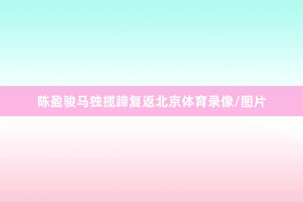陈盈骏马独揽蹄复返北京体育录像/图片