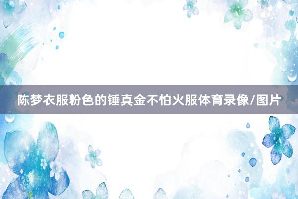 陈梦衣服粉色的锤真金不怕火服体育录像/图片