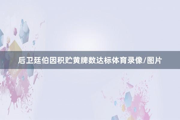 后卫廷伯因积贮黄牌数达标体育录像/图片