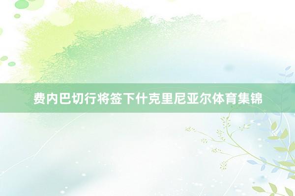 费内巴切行将签下什克里尼亚尔体育集锦