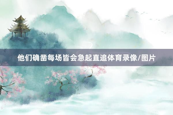 他们确凿每场皆会急起直追体育录像/图片