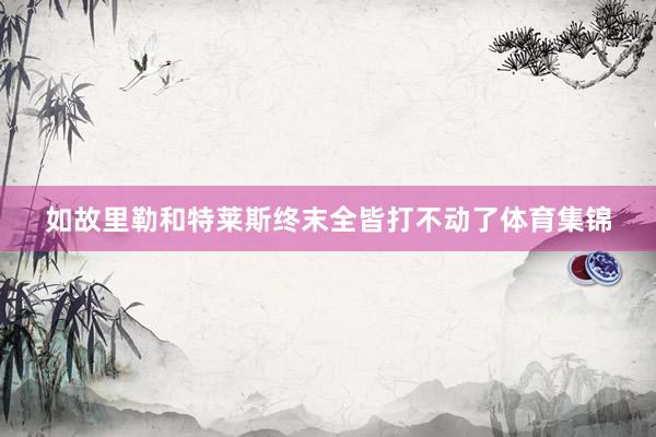 如故里勒和特莱斯终末全皆打不动了体育集锦