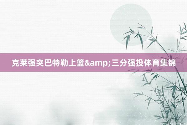 克莱强突巴特勒上篮&三分强投体育集锦