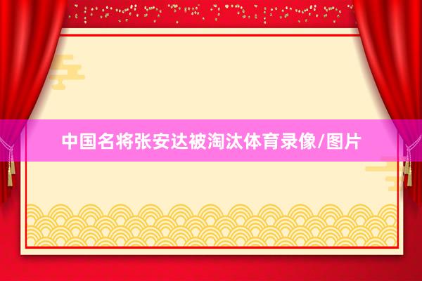 中国名将张安达被淘汰体育录像/图片