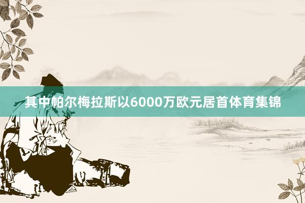 其中帕尔梅拉斯以6000万欧元居首体育集锦