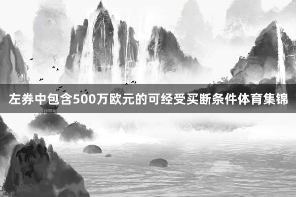 左券中包含500万欧元的可经受买断条件体育集锦