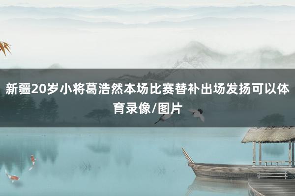 新疆20岁小将葛浩然本场比赛替补出场发扬可以体育录像/图片