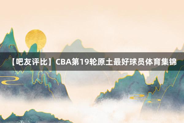 【吧友评比】CBA第19轮原土最好球员体育集锦