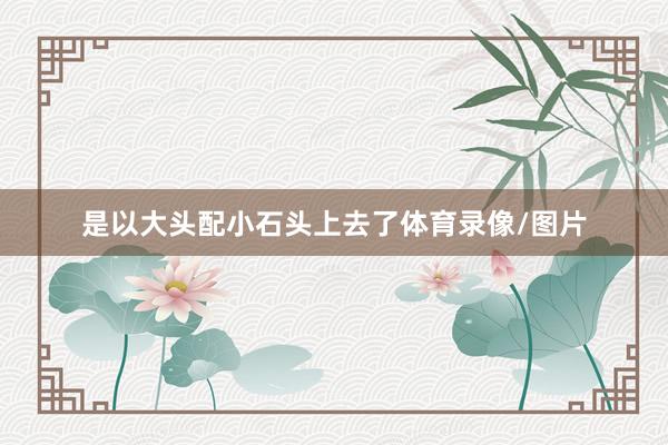 是以大头配小石头上去了体育录像/图片