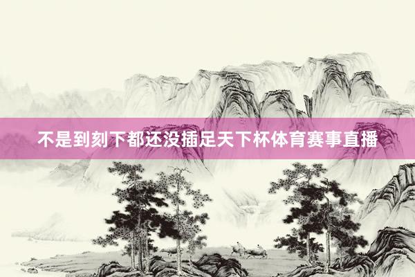 不是到刻下都还没插足天下杯体育赛事直播