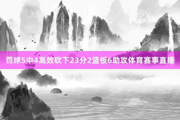 罚球5中4高效砍下23分2篮板6助攻体育赛事直播
