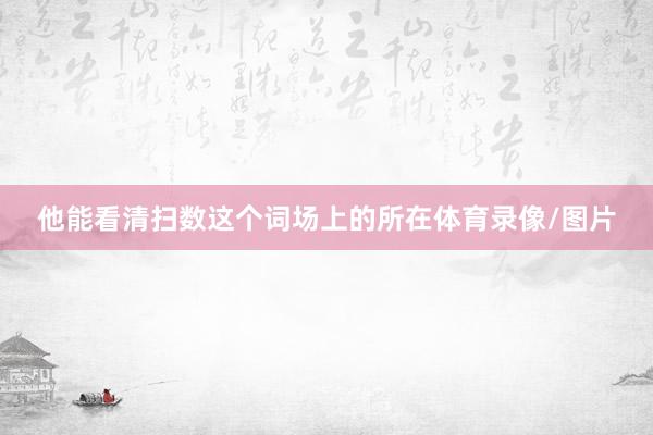他能看清扫数这个词场上的所在体育录像/图片