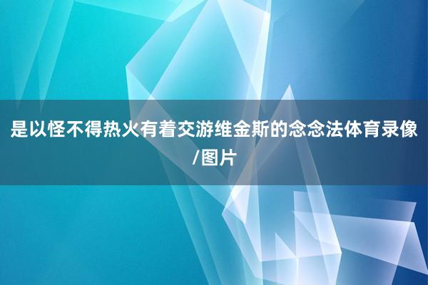 是以怪不得热火有着交游维金斯的念念法体育录像/图片