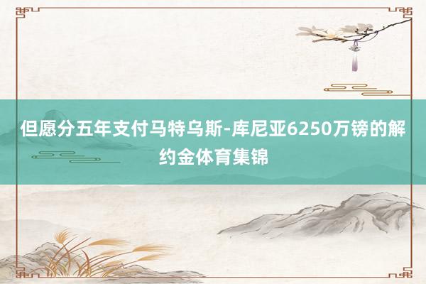 但愿分五年支付马特乌斯-库尼亚6250万镑的解约金体育集锦