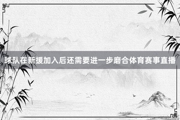 球队在新援加入后还需要进一步磨合体育赛事直播