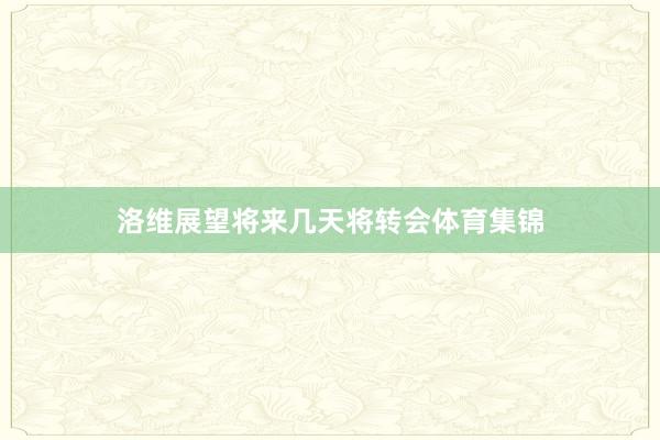 洛维展望将来几天将转会体育集锦