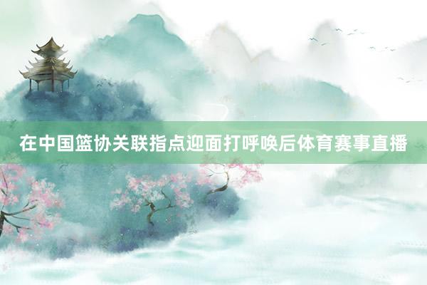 在中国篮协关联指点迎面打呼唤后体育赛事直播